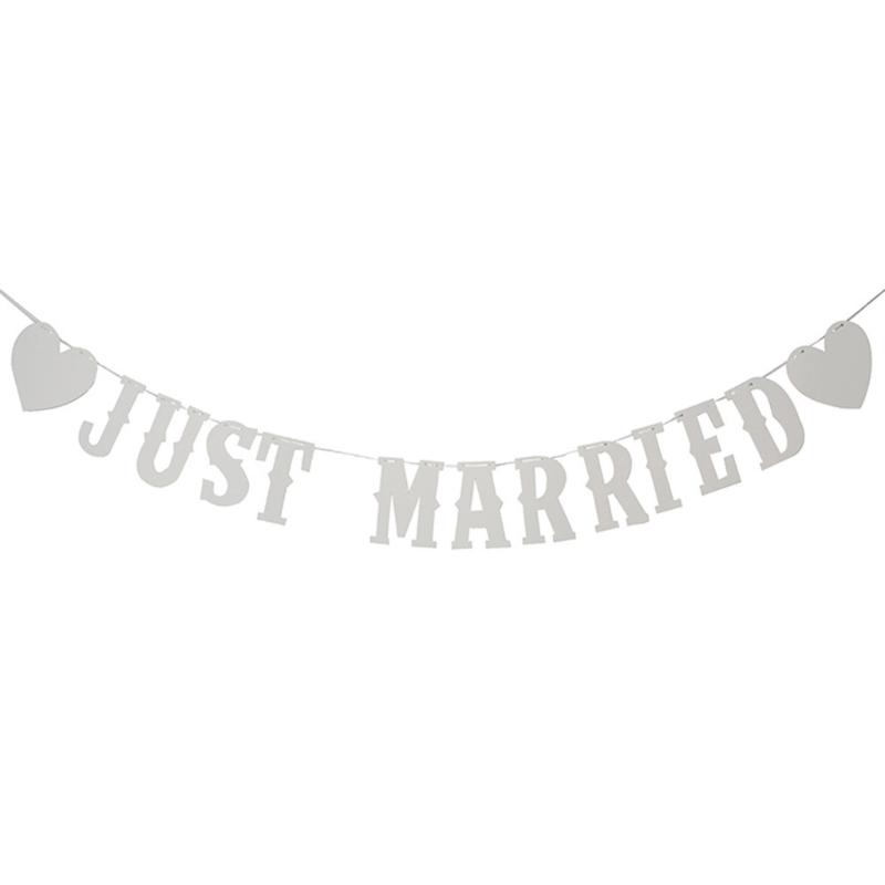 Multi Design Wedding Bunting Banners Bridal Shower Decorations With Glitter Accents For Photo Booth Or Party Backdrop
