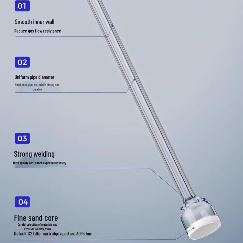 Bent Glass Sand Core Aeration Tube