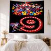 Digital Circus Wall Decor Tapestry Art For Pet Memorial Birthdaywedding Party Backdrop Family Gift