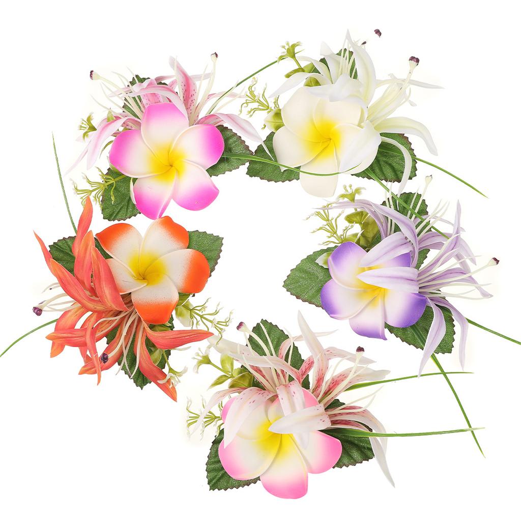 Lightweight Flame Egg Flower Plastic Hairpin For Women Hair Clip Holiday Party Beach Wedding Hairstyle Decoration