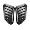 2Pcs Car Hood Air Vent Cover UV-proof Non-Fading Solid Color Universal Size Easy To Install Car Hood Vent Scoop Kit