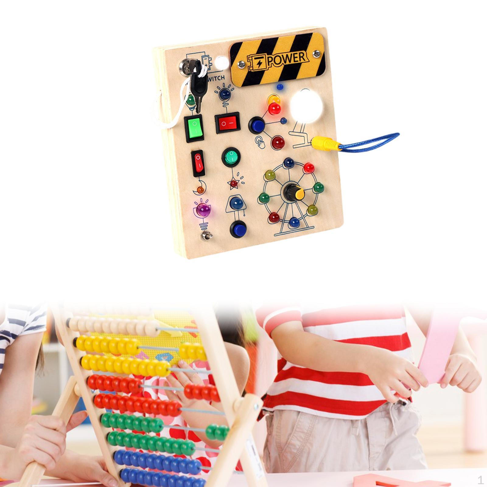 

Светодиодная бизи-доска для развития мелкой моторики Монтессори-игрушка для путешествий в детском саду Style B