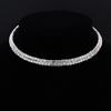 Fashion Jewelry Full Diamond Rhinestone Multi-layer Multi-row Collar Bridal Crystal Collar Short Collar Necklace