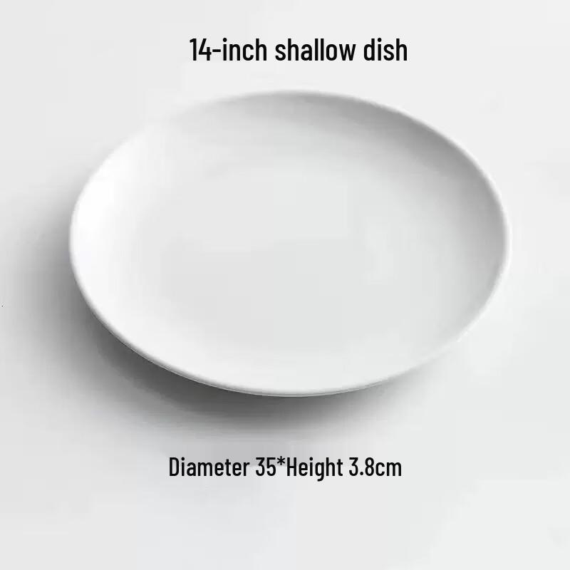 Ruhan Melamine Round Dinner Plates (Pack of 10)