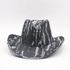 Vintage Washed Western Denim Hat European and American Style Men's and Women's Fashion Jazz Hat Sunshade Top Hat