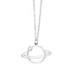 18K Gold-Plated Saturn Clavicle Necklace In Titanium Steel - European & American Style
