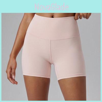 Yoga Shorts For Women High Waist Absorbing Nylon Spandex With Moisture Wicking For Fitness And Running