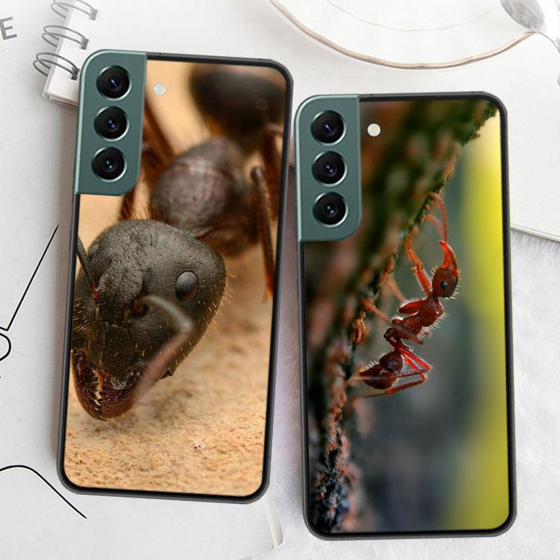 Red Fire Ants, Worker Ants Phone Case For Samsung Galaxy S22 S25 Ultra S21 S10 Plus S26 Edge S20 S23 S24 FE Cover Silicone S