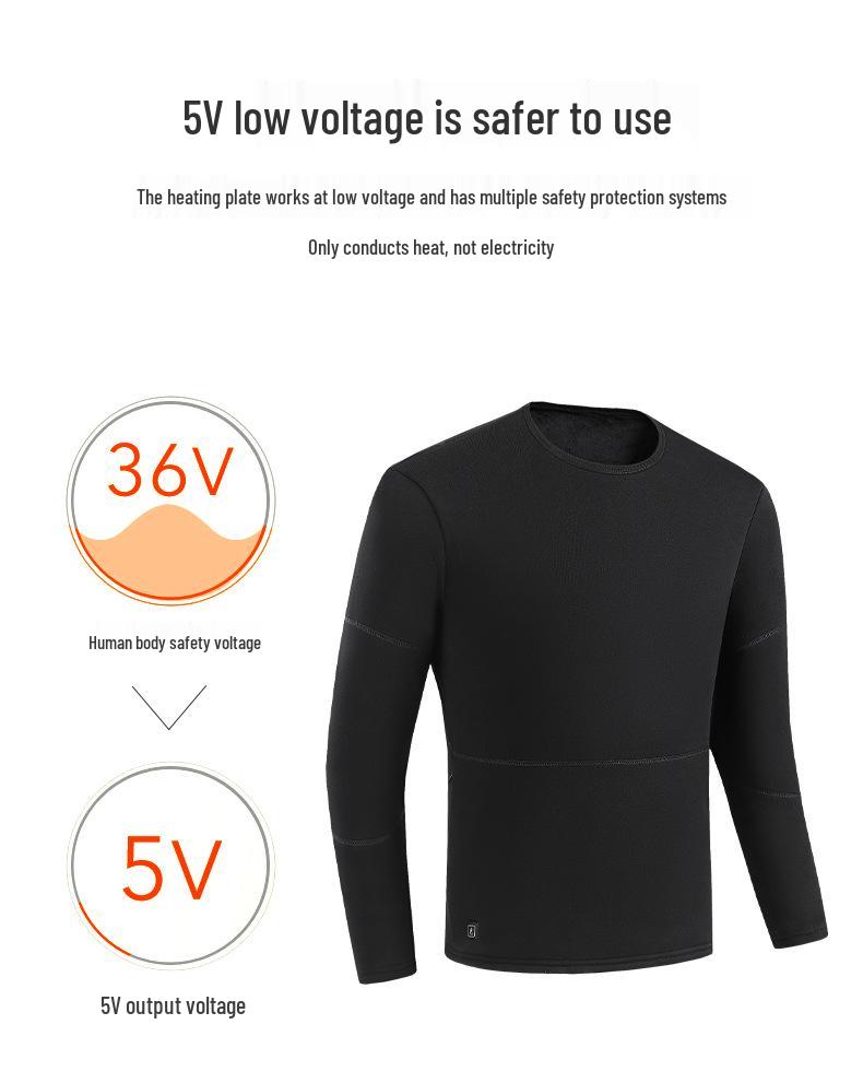 28-Zone Smart Heating Underwear Set for Men & Women: Winter Warmth & Constant Temperature