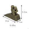 Iron Cartoon Door Stop No Animal AntiCollision for Indoor Bronze Puppy Solid Plug