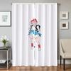Home Interior Kitchen Curtains for Living Room 2 Pieces Blackout Curtains Door Curtain Young Girls Partition Bedroom Decoration