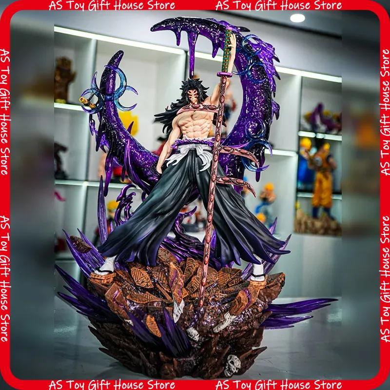 New Demon Slayer 45Cm Kokushibo Anime Figure Pvc Statue Collection Model Room Decoration Birthday Gift For Anime Collectors