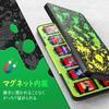ATiC Soft Case for Switch OLED Card Storage Holds 24 Switch Games and 24 Micro SD Cards Game Card Storage Easy to Splatoon 3 Yellow Green