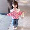 Girls' Jeans for Spring and Autumn Wide Legs Pant Spring Style Children's Clothing Pants