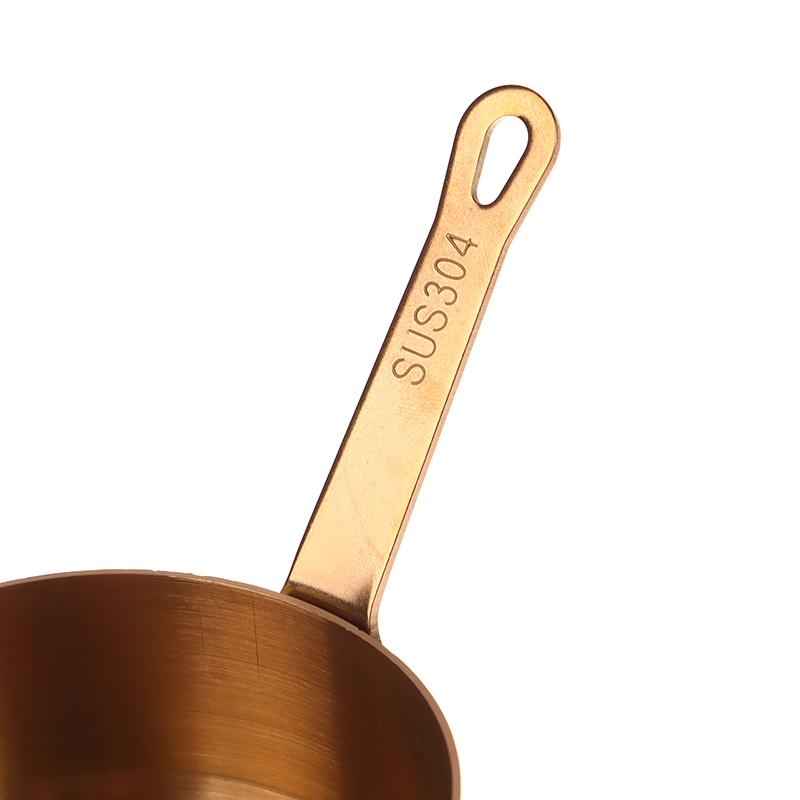 Stainless Steel Heat-resistant Stockpots Mini Sauce Pan Non-Stick Milk Cup With Long Handle Kitchen Gravy Boats Steak Sauce Cup