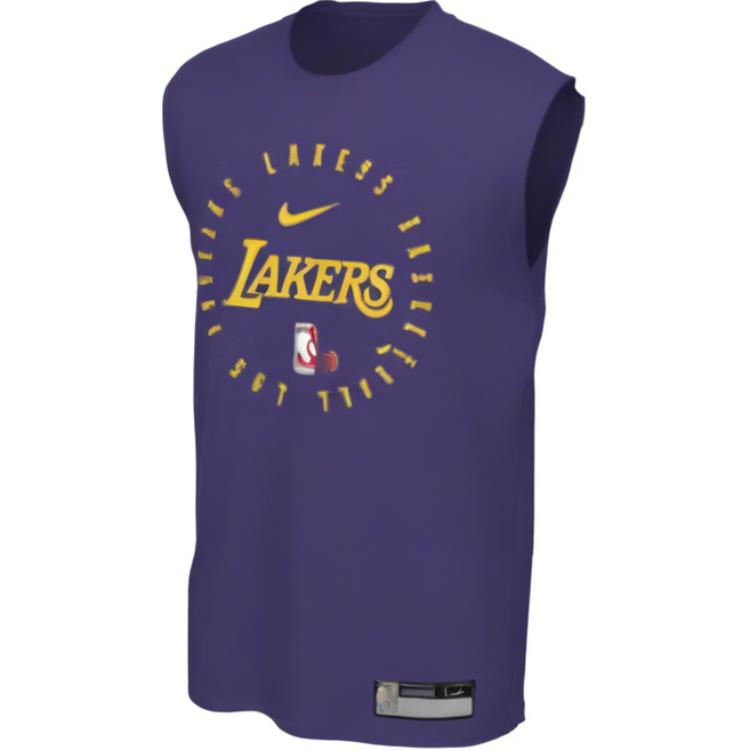 

Nike NBA Lakers 24-25 Season Pre-Game Sleeveless Tank Top Breathable T-Shirt Unisex Tops Purple HF1964504 L