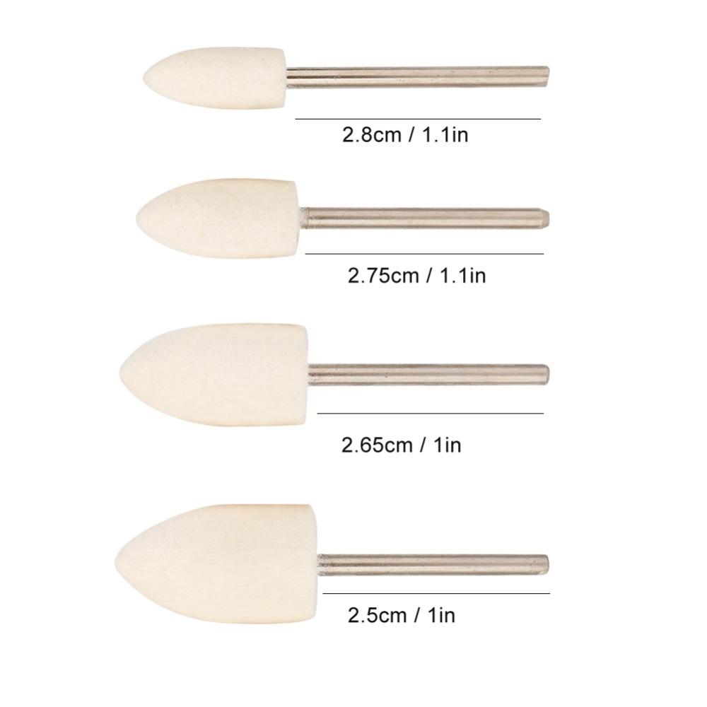 8PCS Conical Shape Conical Head Wool Material Grinding Head Practical Polishing Tool  Polishing Work