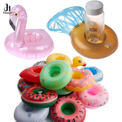 Mini Schwimmender Becher Aufblasbarer Diamant Getränkebecherhalter Pool Schwimmtiere Bar Untersetzer Schwimmhilfen Rosa Spielzeug Getränkehalter
