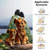 1pc, Soft and Cozy Lion Cubs Blanket - Perfect for All Seasons, Home Decor, Soft Flannel Throw Blanket - Versatile & Cozy for Bedroom, Livin
