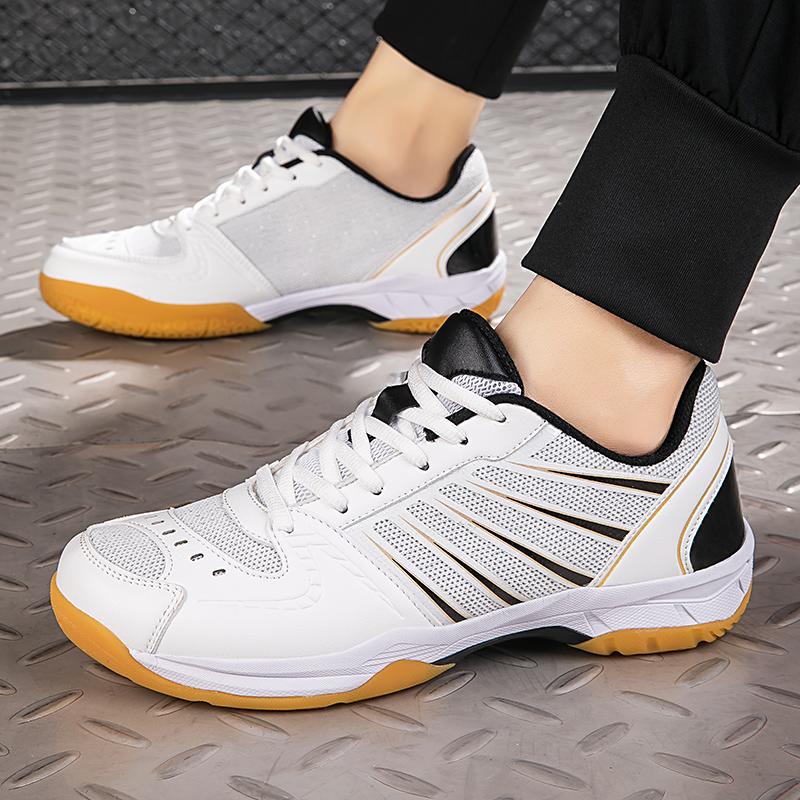 Badminton Shoes for Men and Women, Ultra-Light Breathable Non-Slip Shock-Absorbing Student Shoes, Professional Volleyball Training Shoes