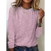 Women's T Shirt Print Graphic Geometric Striped Vintage Stylish Classic Long Sleeve Crew Neck Round Neck Regular Tops