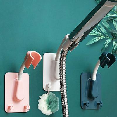 Supporto universale per soffione doccia, staffa autoadesiva regolabile per soffione doccia con 2 ganci