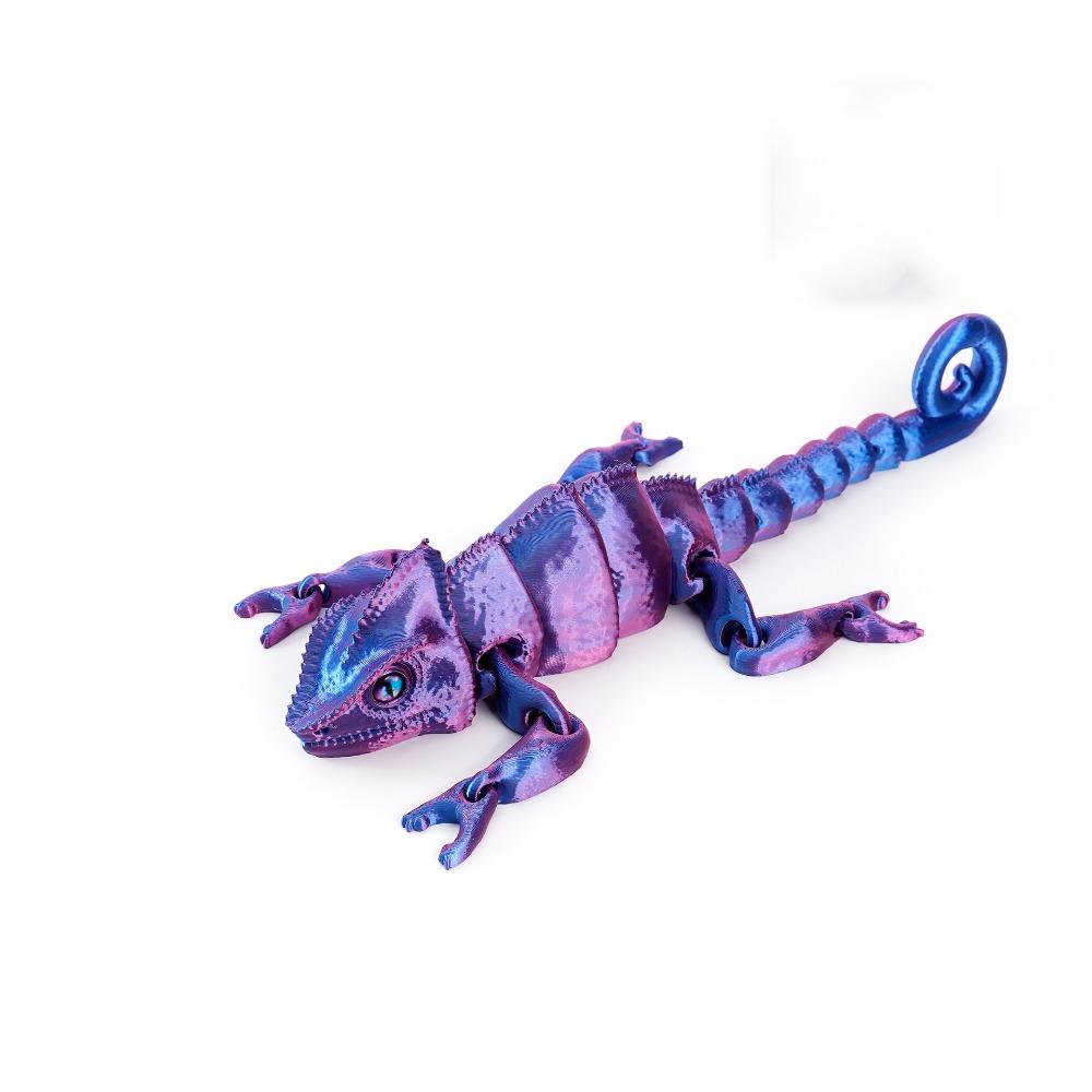 

17.5cm Lizard Desktop Ornaments PLA Plastic Animal Simulation Model Children s Toy фіолетовий