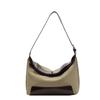 Today's popular contrasting color canvas small bag women's new fashionable versatile messenger bag one shoulder underarm dumpling bag