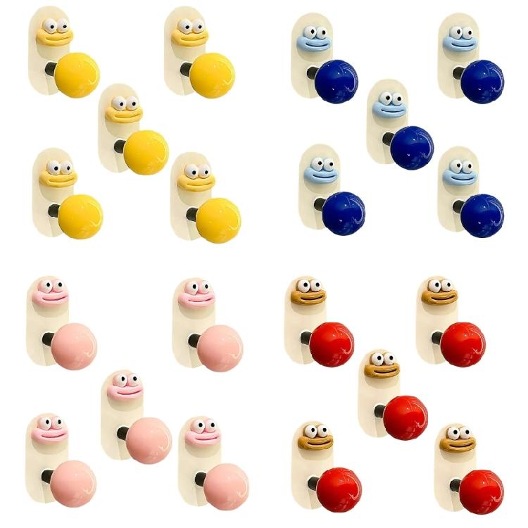 Pack Of 5 Rustproof Strong Adhesive Plastic Towel Hooks Easy Install Bathroom Hanging Hook Wall Mounted Clothes Hangers
