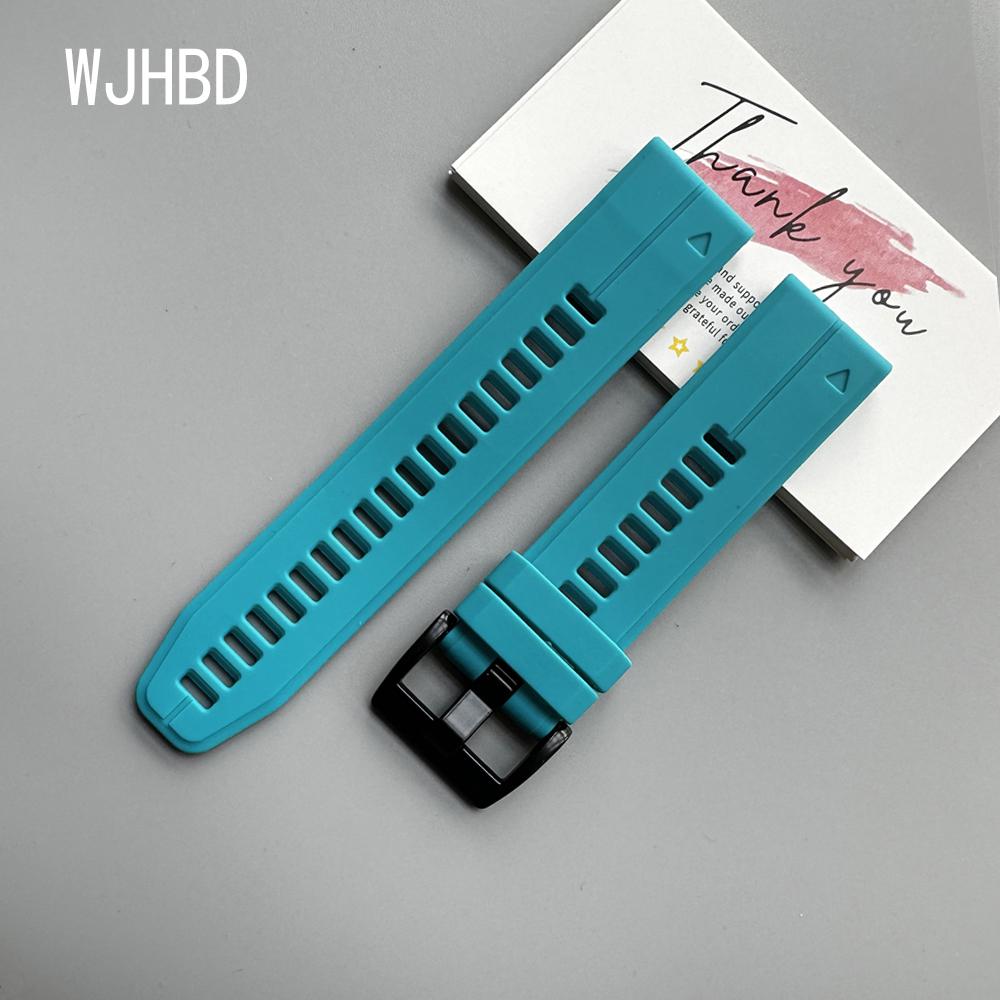 QuickFit 22mm 26mm Strap For Garmin Quatix 8 7 6 5 Sapphire Tactix 8 7 Pro Delta Bravo Silicone Band Fenix 7X 7 6X 6 5X Bracelet