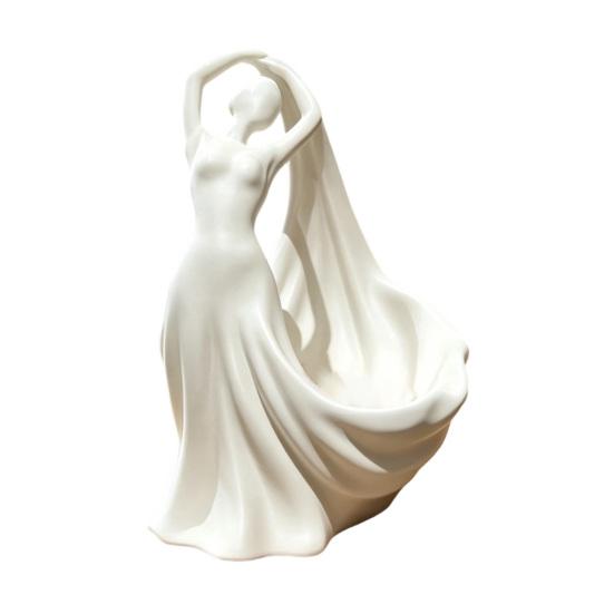 Ballet Dancer Jewelry Tray Ring Holder 3D Printed