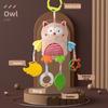 Baby Plush Animal Hanging Toy With Bell For Crib Nursery Decor