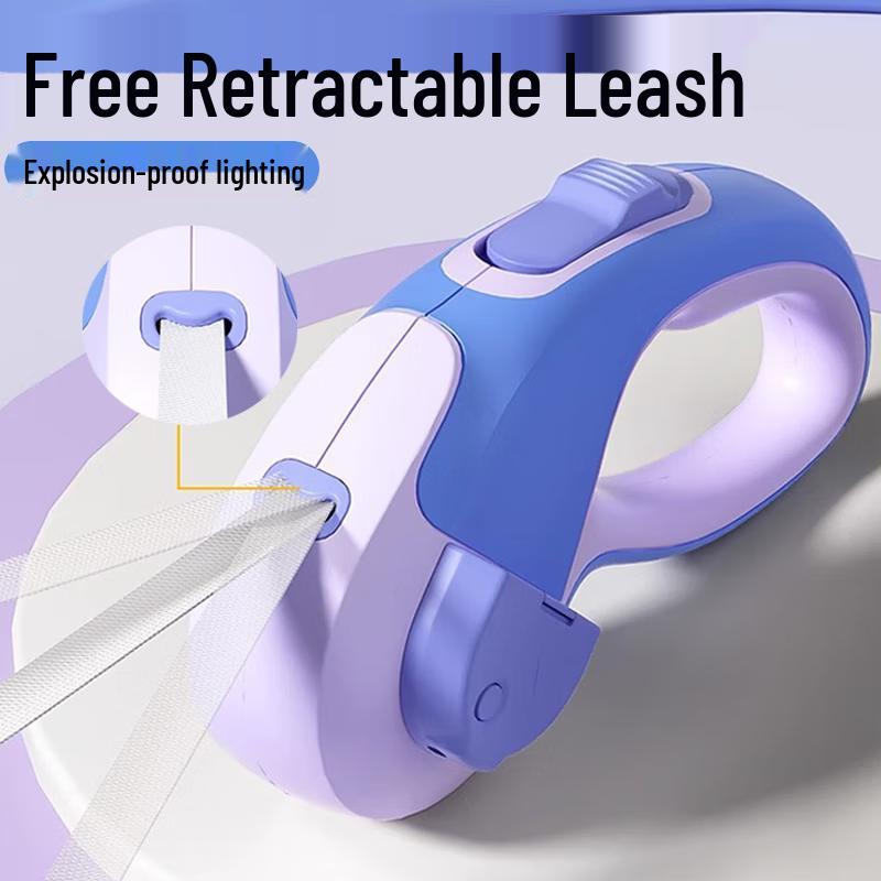 Cigerman Anti-Pull Retractable Dog Leash with LED Light