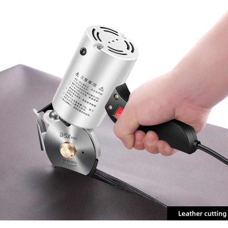 Small Household Electric Hand Push Scissors Fabric Round Knife Cutting Machine Portable Handheld Clothes Cutter