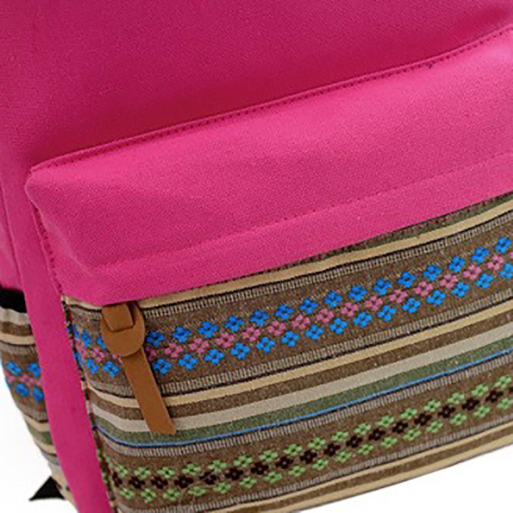 Buy Fashion Women Nylon Patchwork Color Capacity Student Backpack ...