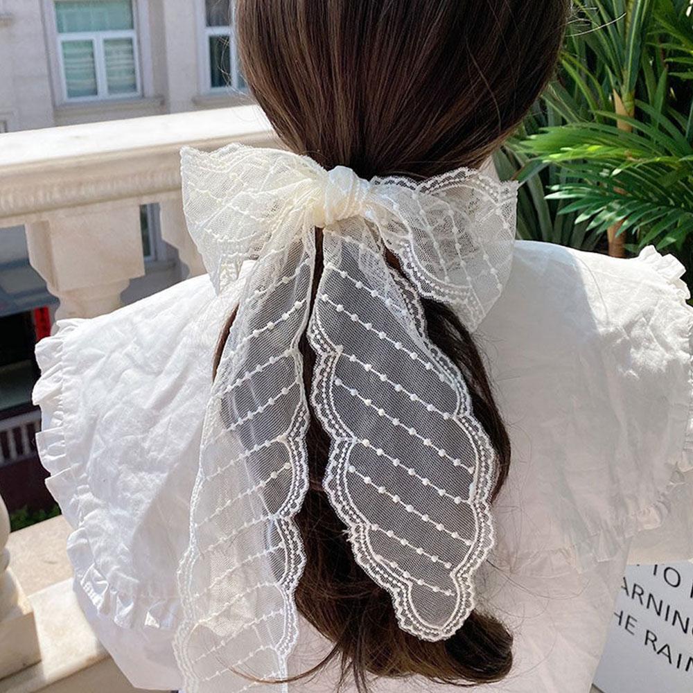 Forest Style Lace Scarf Pastoral Bandana Scarves Vintage Fairy Hair Tie  for Women Girls