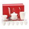 Shangqi Gold-Painted White Porcelain Gongfu Tea Set
