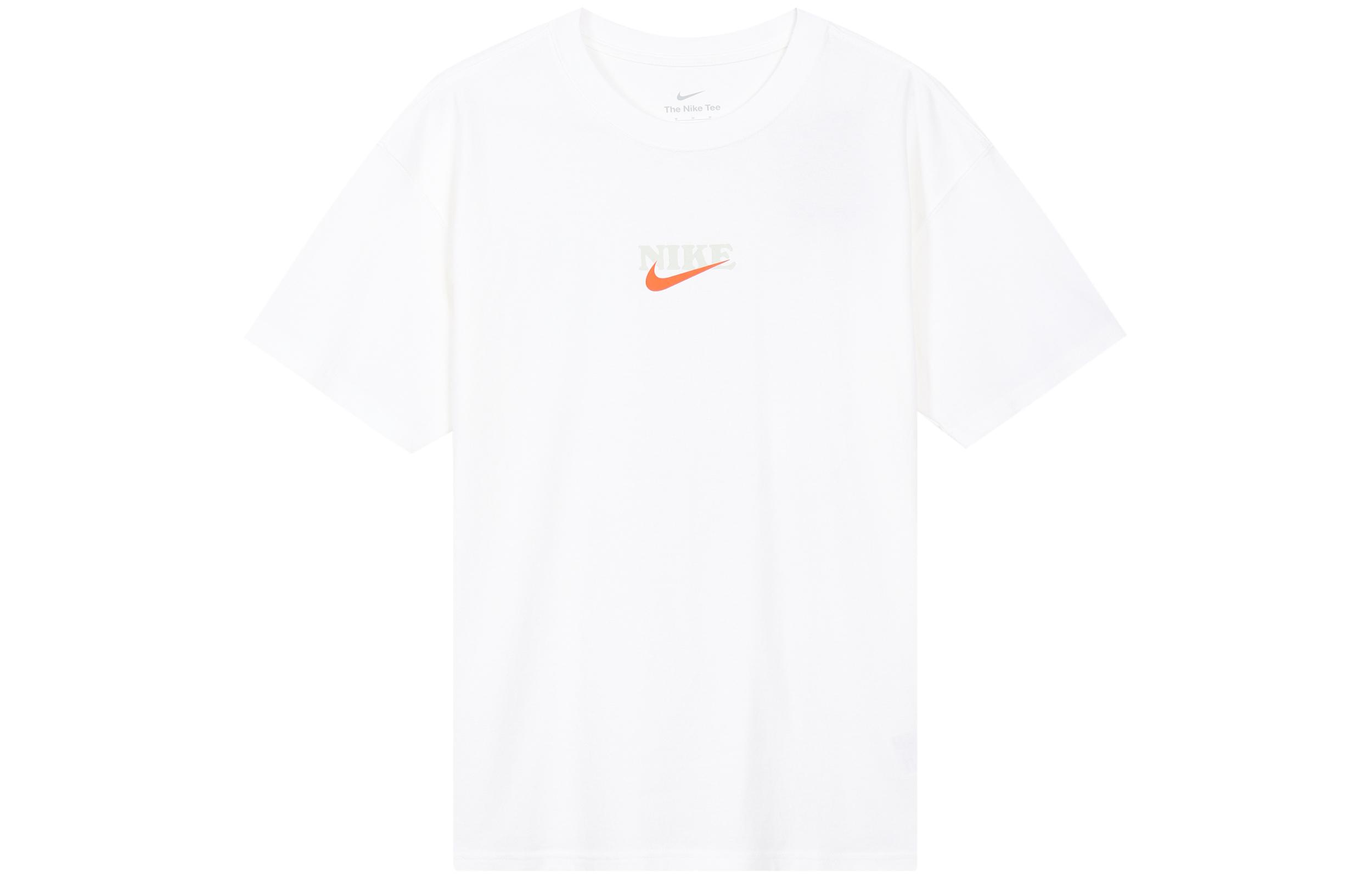 Nike T Shirts Men s White Crew Neck Moderate FN3700-100