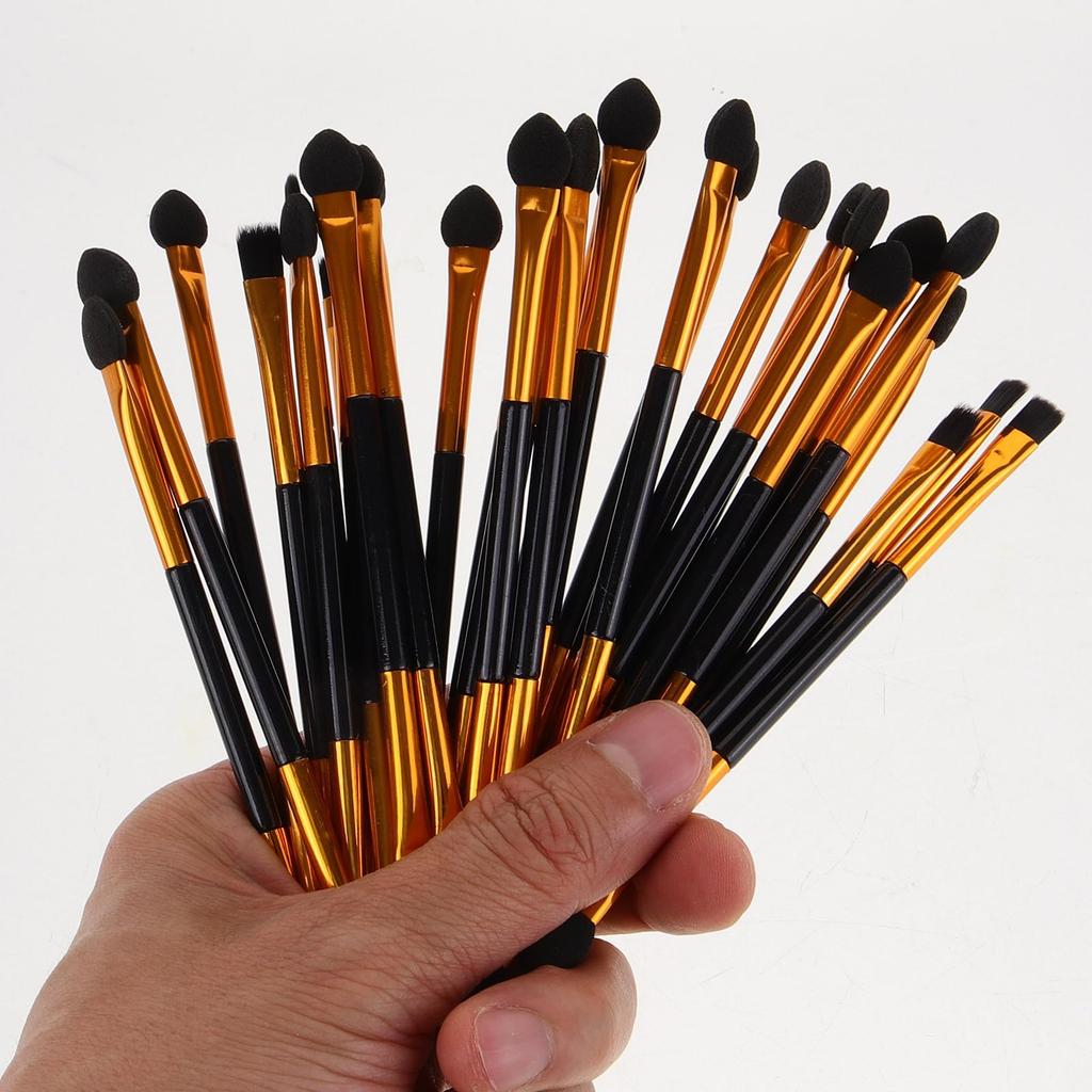 Eyeshadow brush makeup tip 30 pieces Eyeshadow tip Sponge tip type Eyeshadow sponge Makeup brush Makeup brush Portable 30 pieces Double-headed