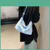 Trendy Small Square Crossbody Bag For Women With Soft Canvas Material And Zipper