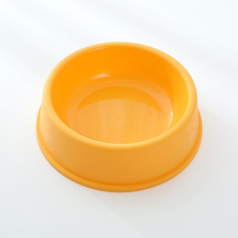 Miao Xin Bao Frosted Footprint Pet Single Bowl, Cat Bowl, Dog Food Bowl, Single Color Pet Bowl