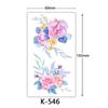 Waterproof Tattoo Stickers: English Letters, Flowers & Butterfly Sketches