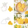Silicone Animal Cookie Cutter for Handmade Biscuits Cookie Stamp Set for Baking Enthusiasts Elegant Cake Decorations
