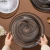 Irregular Slanted Glass Plate Pasta Dish Sashimi Plates Dessert Bowl Fruit Salad Bowl Serving Plates Dumpling Plate Dim Sum Dish