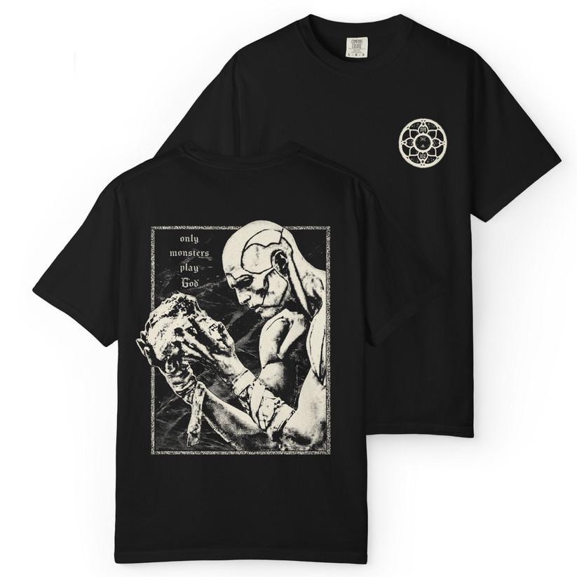 MONSTER Double Sided Tee Graphic Streetwear Vintage Print T-Shirt XXL