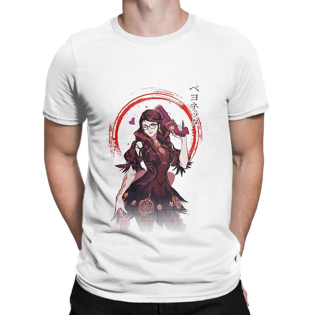 Bayonetta And Cereza Novelty 100 Cotton TShirt Bayonetta Game Tops Tees For Unisex