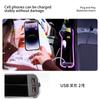 YZ multifunctional Cup Holder Gap Storage box Car Seat Gap QC3.0 USB 7 Colours Changing LED Charging Auxiliary for Vehicles