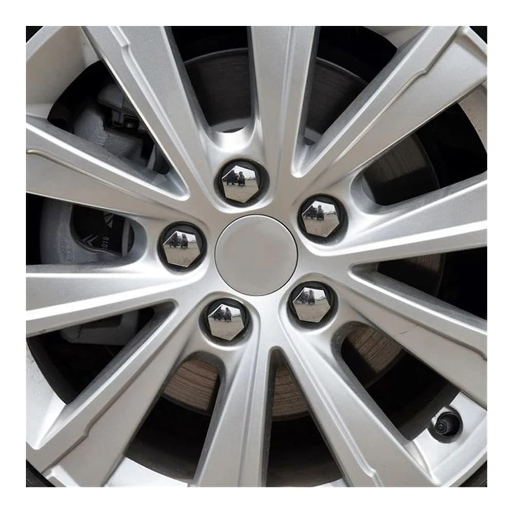 20pcs 17/19/21mm Car Wheel Nut Cap Protective Cover Cap Anti- Auto Hub Screw Cover