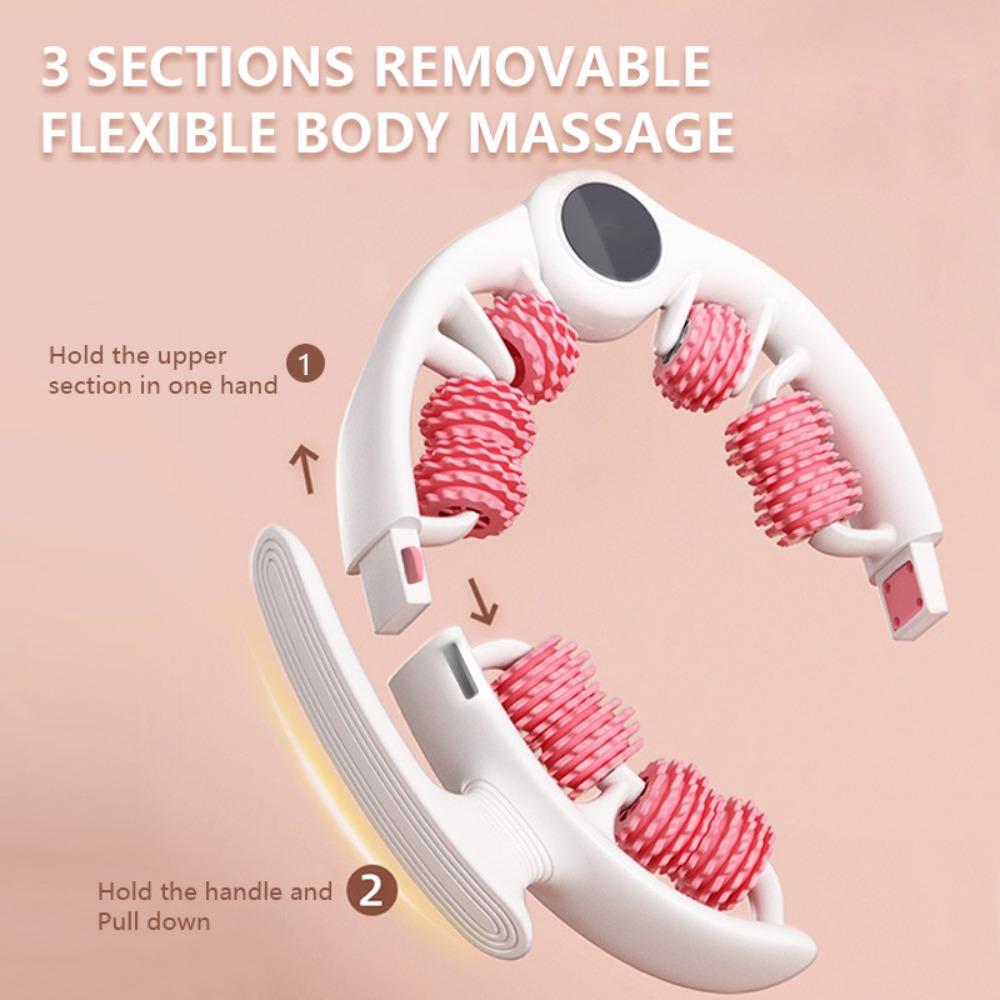 Ring-Beinclip-Rollenmassagegerät, Beinmassagegerät, Yoga-Fitnesshilfe, Bein-Schönheitsartefakt, 3 abnehmbare Teile