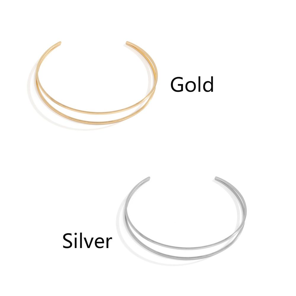 Módní Exagerace Dvojitý C-tvar Retro Náramek Dutý Dekorace Paže Řetízek Geometrický Tvar